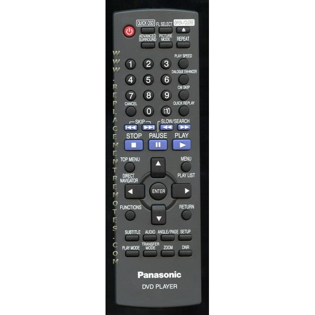 Panasonic EUR7631240 Remote Panasonic EUR7631240 Remote